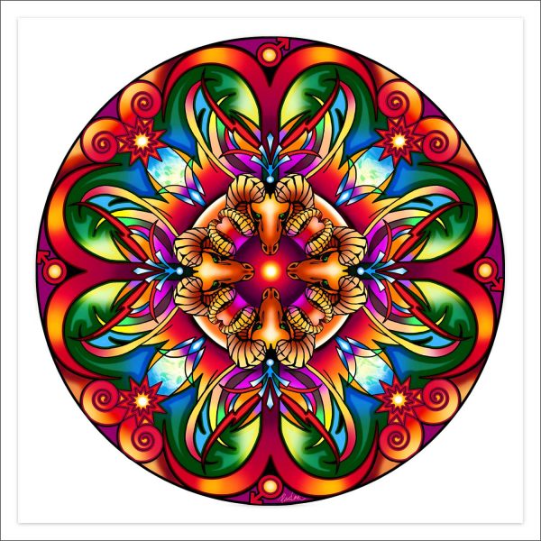 Astrology Mandala by Deva Padma "Aries"