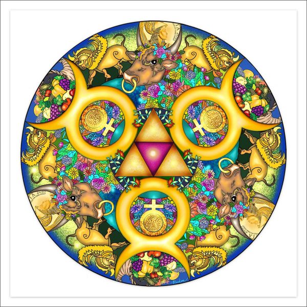 Astrology Mandala by Deva Padma "Taurus"